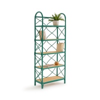 Этажерка С 5 полками в винтажном стиле из ротанга Malu единый размер зеленый LA REDOUTE INTERIEURS  фото, kupilegko.ru